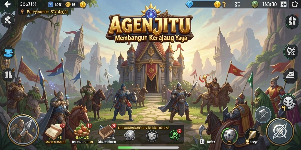 Tampilan gameplay AGENJITU dengan strategi SLG yang mendebarkan.