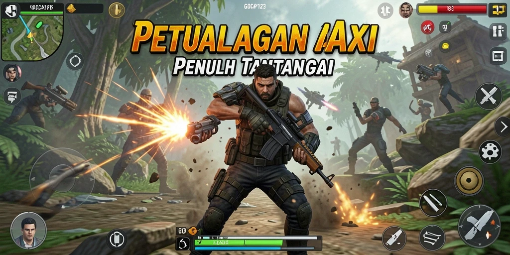 Tampilan gameplay GOCAP123 yang penuh aksi dan menegangkan.