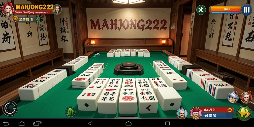 Tampilan gameplay menarik dari MAHJONG222 yang menyenangkan.
