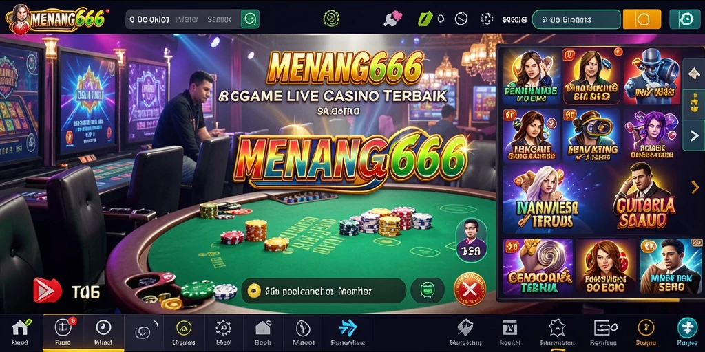Screenshot MENANG666 menampilkan dealer langsung dalam permainan Live Casino.
