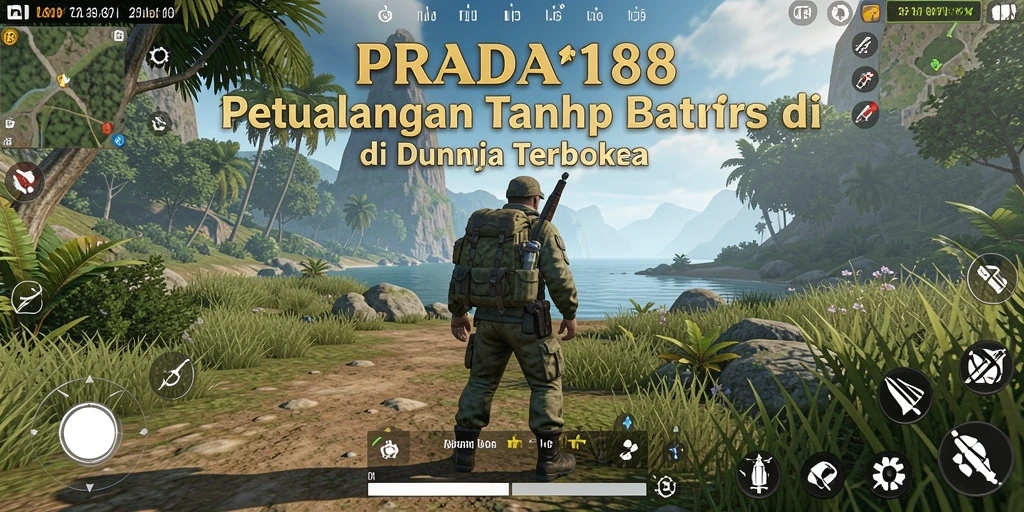 Screenshot gameplay PRADA188 menunjukkan petualangan epik di dunia terbuka.