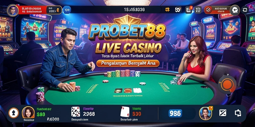 Tampilan gameplay Live Casino yang menarik di PROBET88.